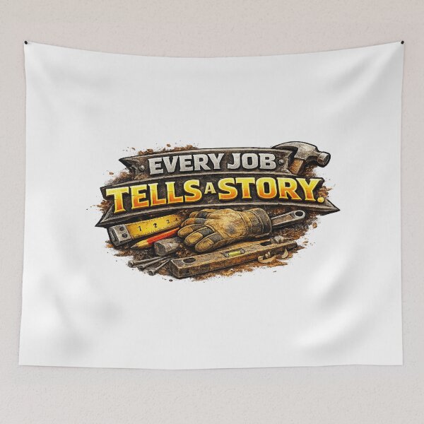 Item preview, Every Job Tells a Story designed and sold by 2Guys2Hammers.