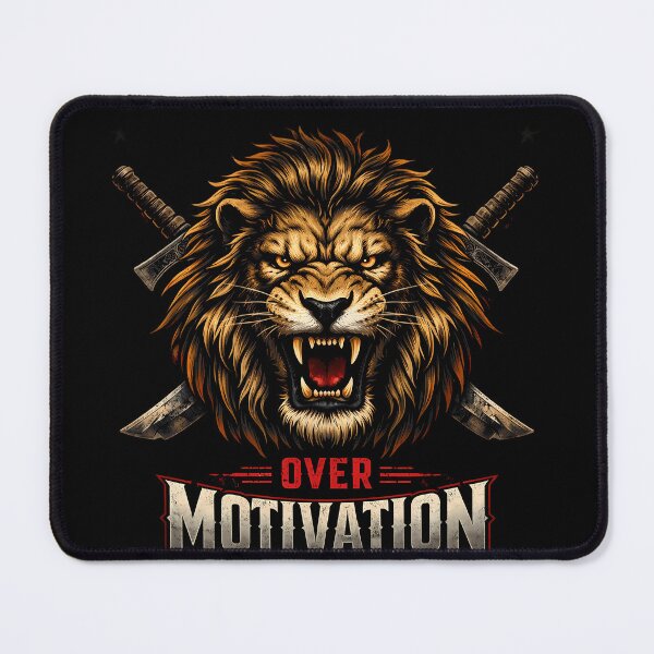 Item preview, Discipline Over Motivation – Alpha Lion Mindset designed and sold by Crown & Claw.