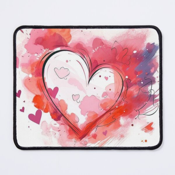 Item preview, Vibrant heart in watercolor style artwork designed and sold by NivyasArtistry.