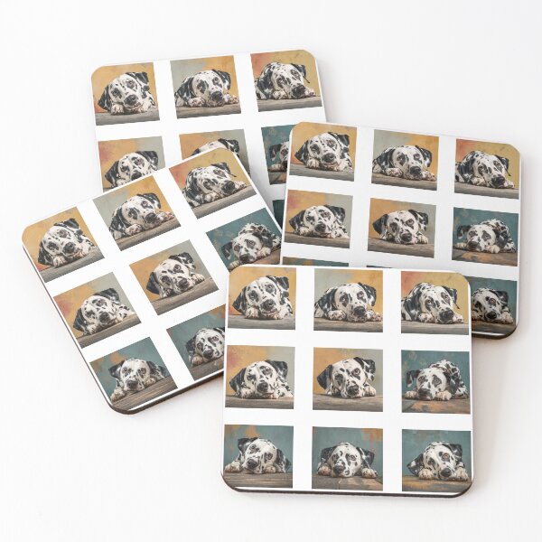 Item preview, Resting Dalmatian Dog Portrait Illustration Collection designed and sold by LawleyKingdom.