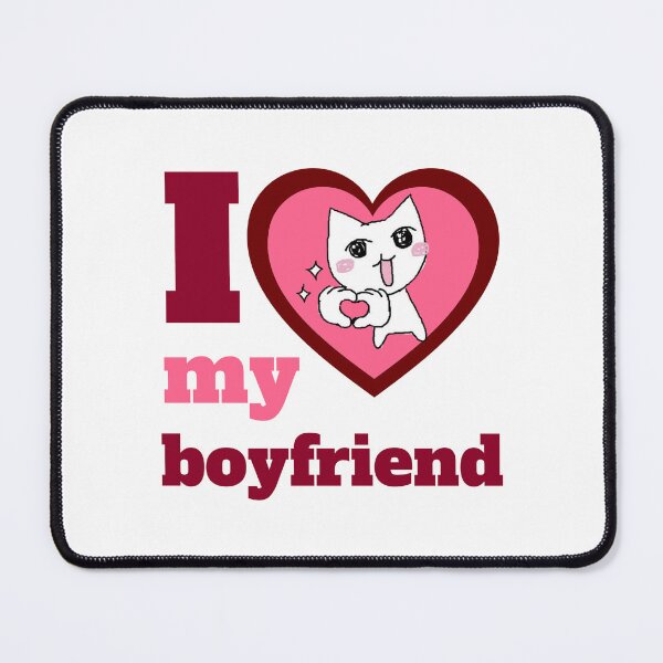 Item preview, I love my boyfriend silly cat designed and sold by GuaranteedLaugh.