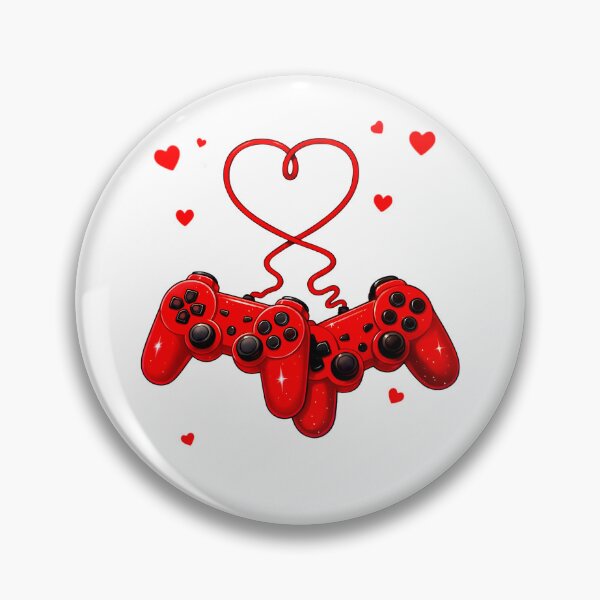 Item preview, Player One & Player Two Gamer Valentine Design designed and sold by CleanDecor.
