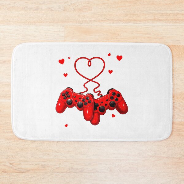 Item preview, Player One & Player Two Gamer Valentine Design designed and sold by CleanDecor.