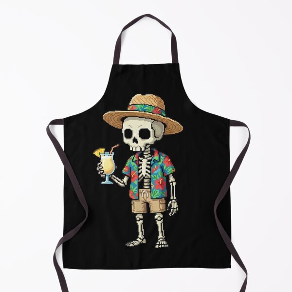 Item preview, Hawaiian Pixel Skeleton Shirt | Mr. SKVLL | Tropical Vacation Skeleton Gift designed and sold by MR.SKVLL.