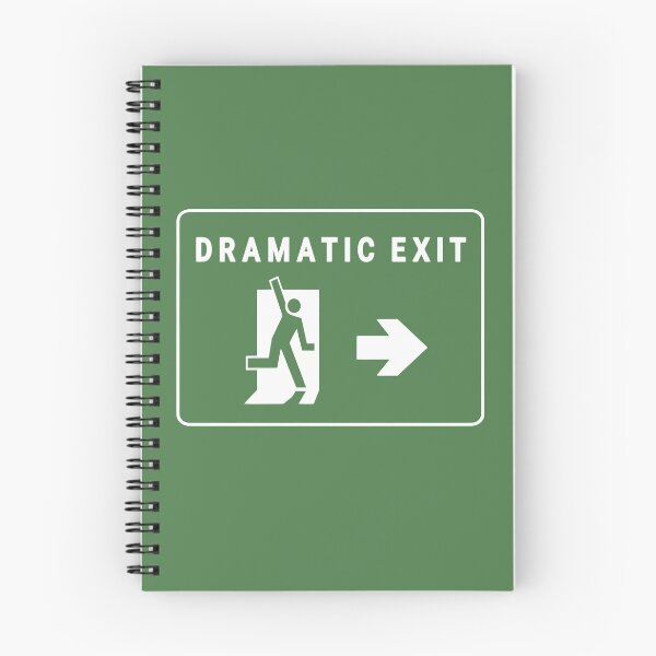 Item preview, Dramatic Exit Sign designed and sold by heydayposters.