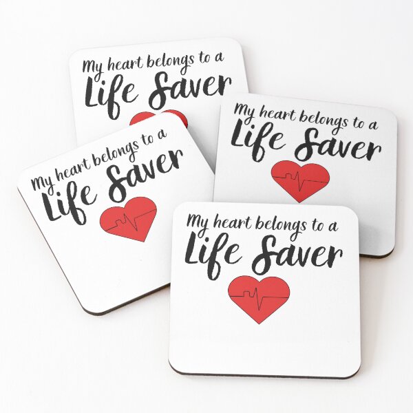 Item preview, My Heart Belongs to a Life Saver designed and sold by FreshLineArts.