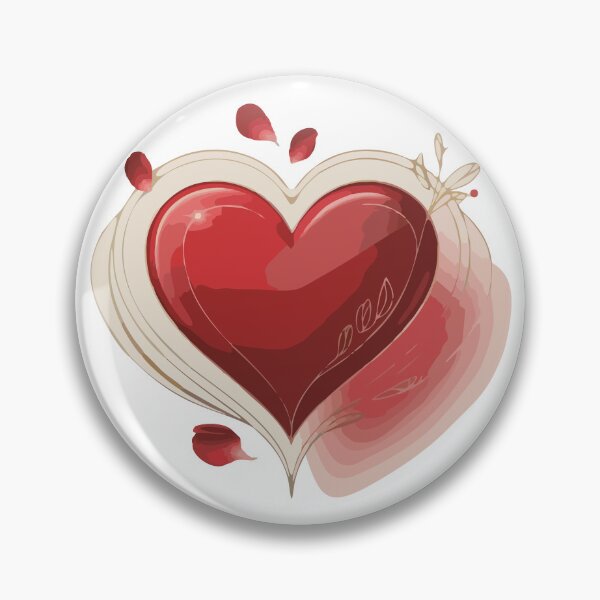 Item preview, Crimson Radiance: The Gilded Jewel Heart designed and sold by desinganddecor.