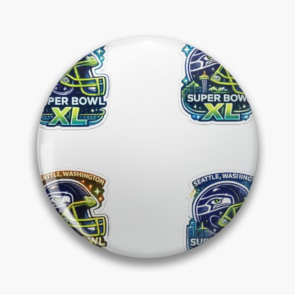 Item preview, SEATTLE – SUPER BOWL XL NEON HELMET STICKER designed and sold by Stick  !t.