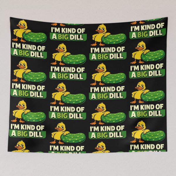 Item preview, Im Kind Of A Big Dill Funny Duck Pickle Pun Design designed and sold by TeeTimeTreasure.