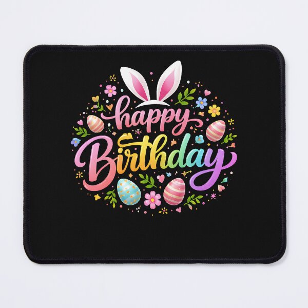 Item preview, Happy Birthday Easter Bunny Ears Eggs Girls Kids Toddler designed and sold by clothesy7.