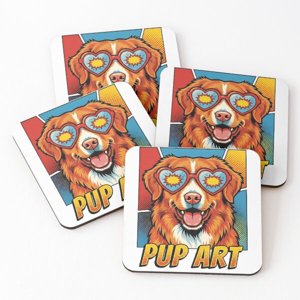 Item preview, Pop Art Nova Scotia Duck Tolling Retriever Retro Dog designed and sold by k3rstman1.