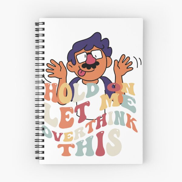 Item preview, Hold On, Let Me Overthink This – Funny Cartoon Illustration designed and sold by GoldenSparkleShop.