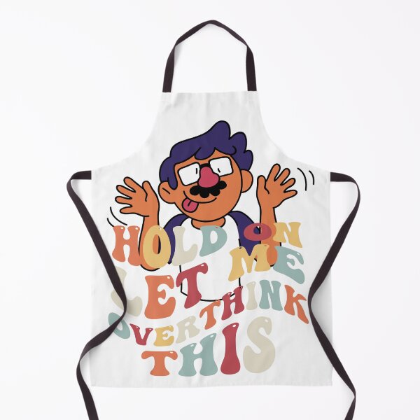 Item preview, Hold On, Let Me Overthink This – Funny Cartoon Illustration designed and sold by GoldenSparkleShop.