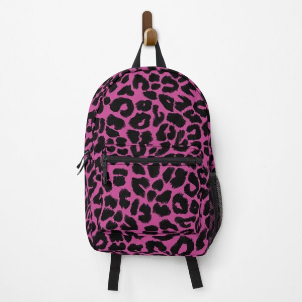 Artikelvorschau, Leopardenmuster in Rosa und Schwarz entworfen und verkauft von OneThreeSix.