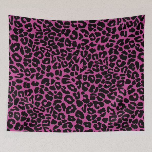 Item preview, Leopard Print Pattern in Pink and Black designed and sold by OneThreeSix.