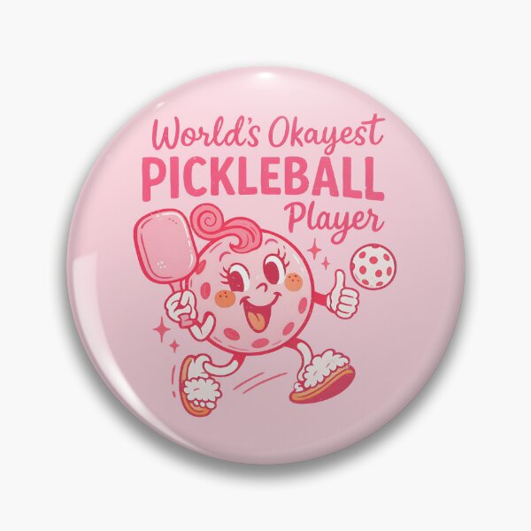 Item preview, Pink Pickleball Player Girly Pickle Character  designed and sold by HowToCanadian.