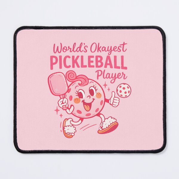 Item preview, Pink Pickleball Player Girly Pickle Character  designed and sold by HowToCanadian.