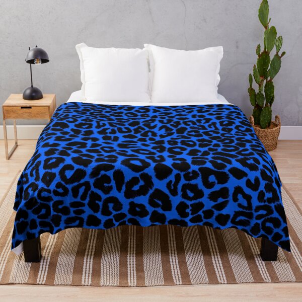 Item preview, Leopard Print Pattern in Blue and Black designed and sold by OneThreeSix.