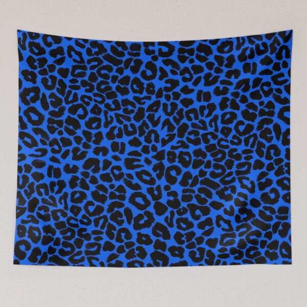 Item preview, Leopard Print Pattern in Blue and Black designed and sold by OneThreeSix.