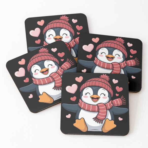 Item preview, Valentine's Day Penguin Heart Balloon Cute designed and sold by Dabbing Turtle Designs.