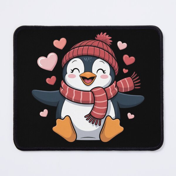 Item preview, Valentine's Day Penguin Heart Balloon Cute designed and sold by Dabbing Turtle Designs.