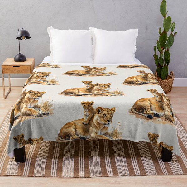 Item preview, Motherly love in the wilderness, lioness and cub designed and sold by LiskoDesign.