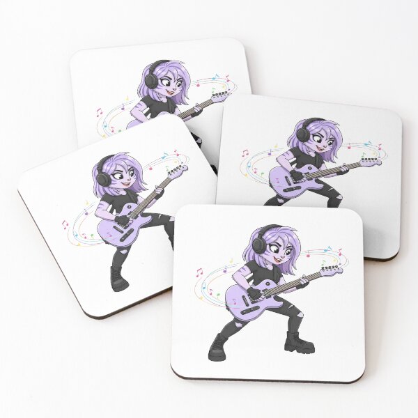 Item preview, Rock Guitar Girl Illustration designed and sold by Vellaro.