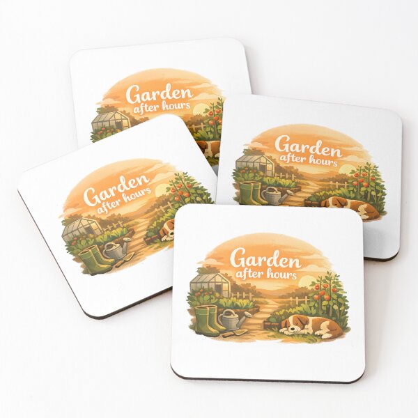 Item preview, Cozy gardening quote illustration – Garden after hours designed and sold by SashkArt.