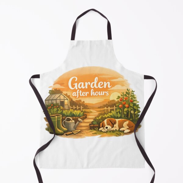 Item preview, Cozy gardening quote illustration – Garden after hours designed and sold by SashkArt.