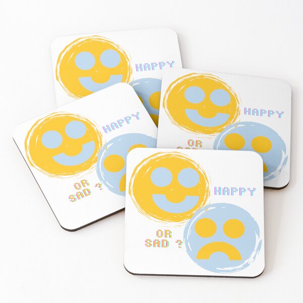 Item preview, Happy or Sad Emotions Doodle designed and sold by AnaPixMar.