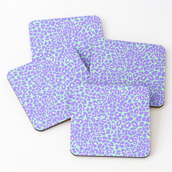 Item preview, Leopard Print Pattern in Green and Purple designed and sold by OneThreeSix.