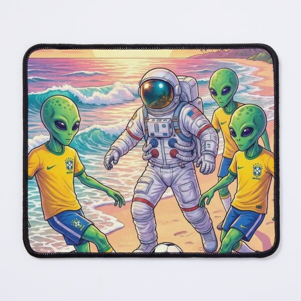 Item preview, Astronaut vs Aliens: Beach Soccer in Brazil designed and sold by Cosmos Store.