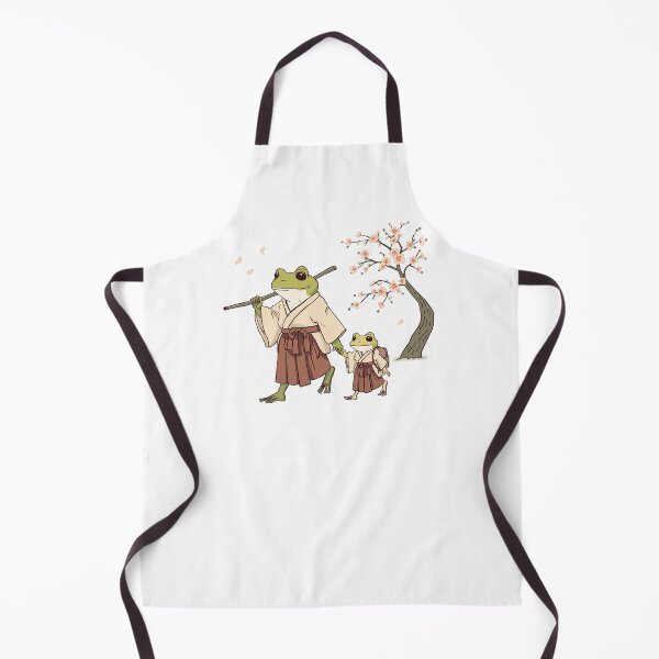 Item preview, Cute Frog & Toad Samurai Frogs Walking in Spring Cherry Blossoms designed and sold by SOUFIANE1991.