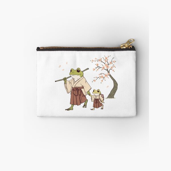 Item preview, Cute Frog & Toad Samurai Frogs Walking in Spring Cherry Blossoms designed and sold by SOUFIANE1991.