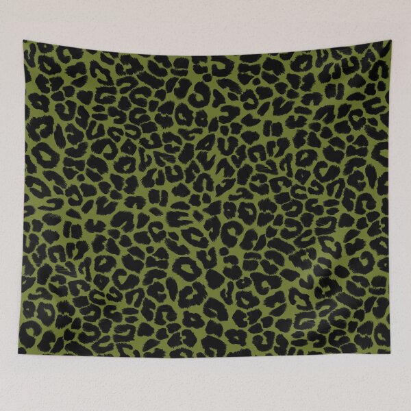 Item preview, Leopard Print Pattern in Green and Black designed and sold by OneThreeSix.