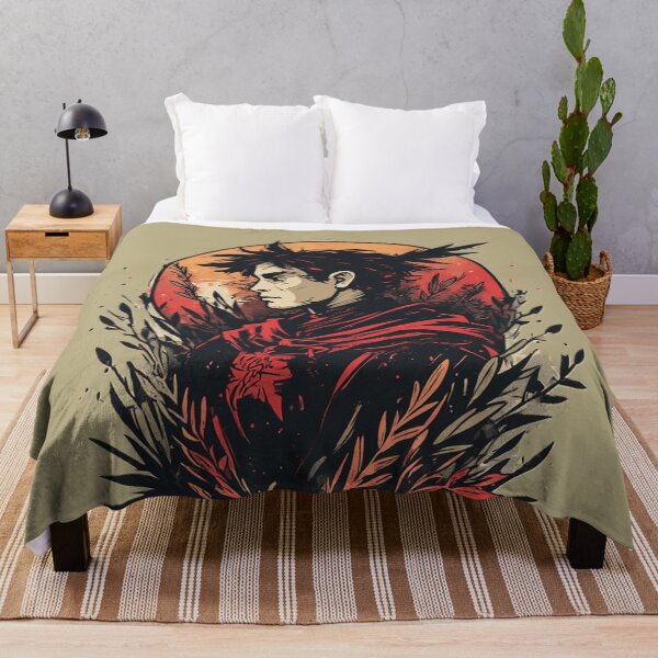 Item preview, Red Warrior – Silent Strength Illustration by NegarTv Designs designed and sold by NegarTv Designs.