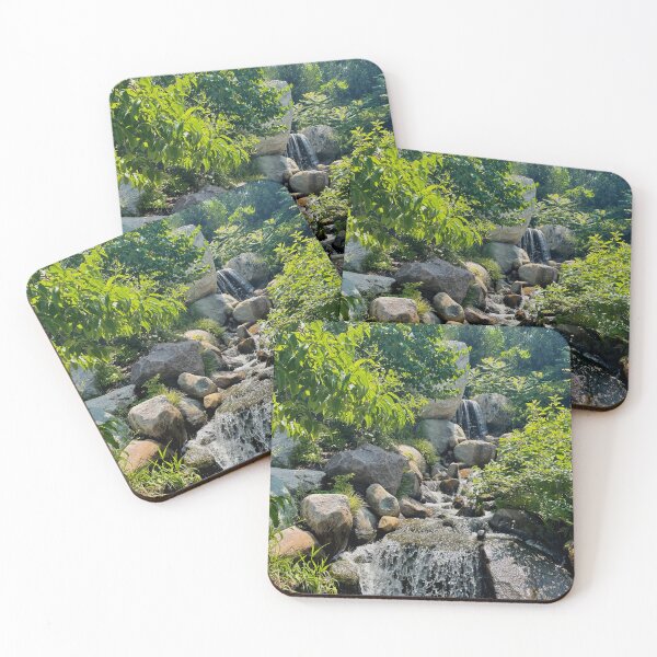 Item preview, Waterfall Garden trail | botanical | Japanese garden | stone path designed and sold by hollycooper.