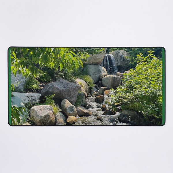 Item preview, Waterfall Garden trail | botanical | Japanese garden | stone path designed and sold by hollycooper.