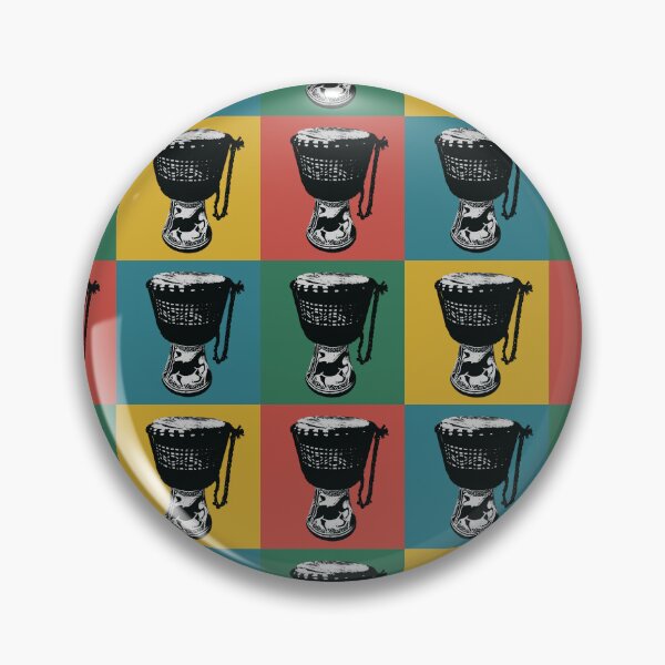 Item preview, African Echoes | Djembe Pop Art Stencil designed and sold by MammothArt.