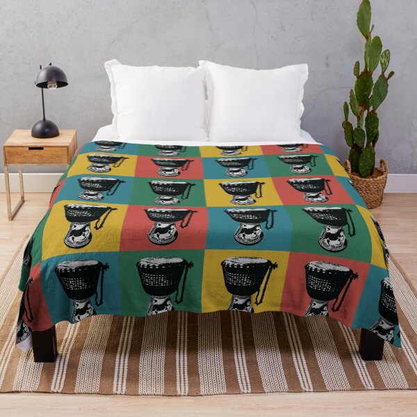 Item preview, African Echoes | Djembe Pop Art Stencil designed and sold by MammothArt.