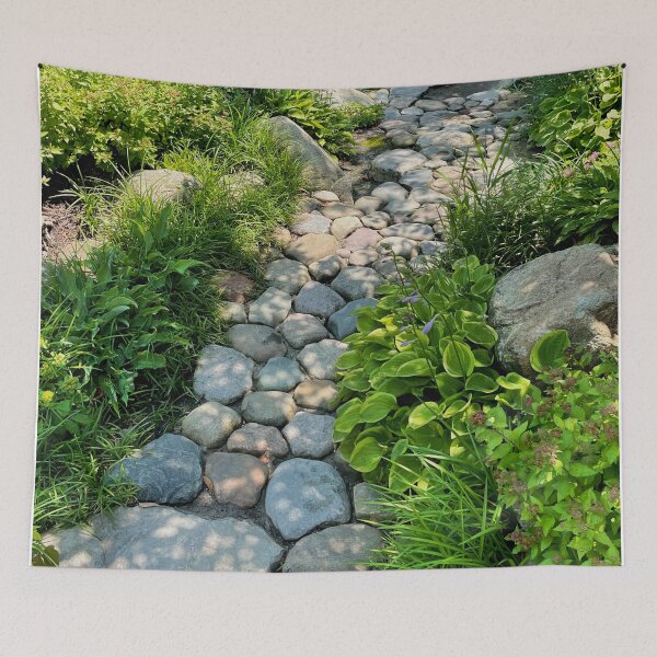 Item preview, Garden trail | botanical | Japanese garden | stone path designed and sold by hollycooper.