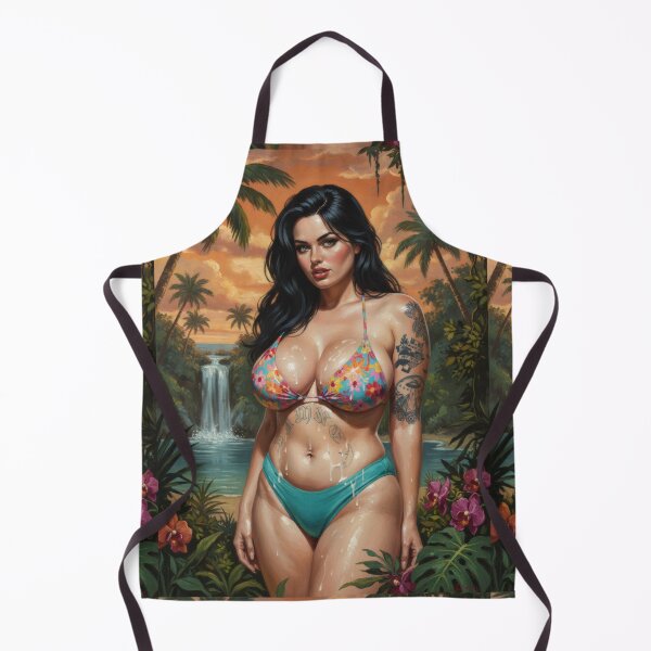 Item preview, Girl on the beach sweating from the heat designed and sold by Chubby Chase.
