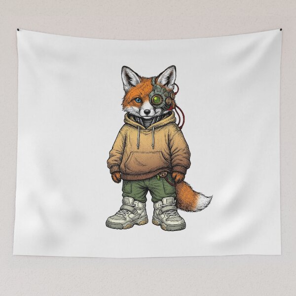 Item preview, The Cybernetic Fox designed and sold by krabbaraban.