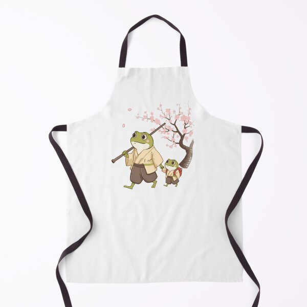 Item preview, Cute Frog & Toad Samurai Frogs Walking in Spring Cherry Blossoms designed and sold by SOUFIANE1991.