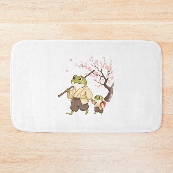 Item preview, Cute Frog & Toad Samurai Frogs Walking in Spring Cherry Blossoms designed and sold by SOUFIANE1991.
