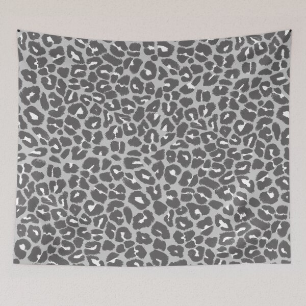 Item preview, Leopard Print Pattern in Grey and White designed and sold by OneThreeSix.