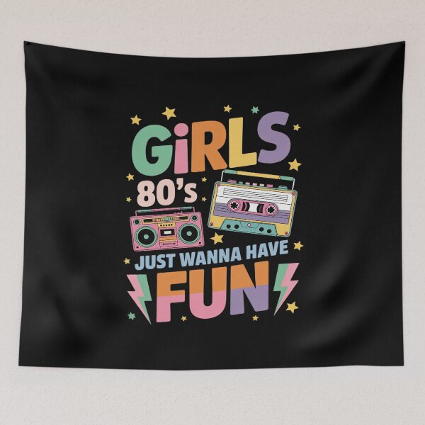 Item preview,  80's Girls Just Wanna Have Fun Nostalgia 1980s 9 designed and sold by MarkLeedsArt.