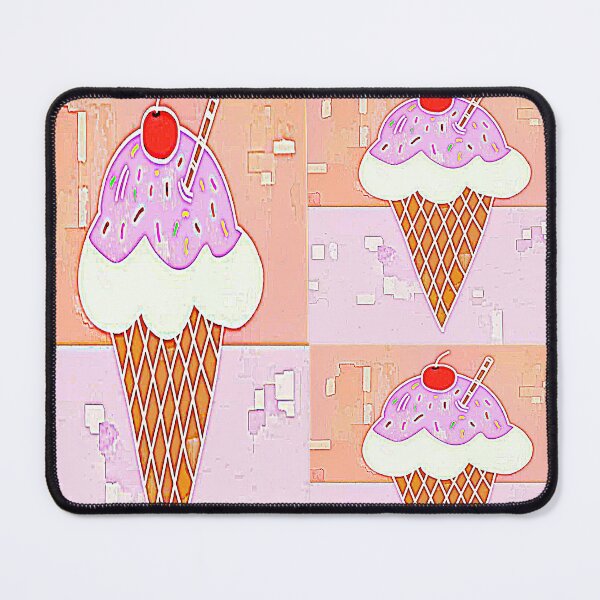 Item preview, "Ice Cream Cone Illustration with Sprinkles and Cherries" designed and sold by nighttime1990.