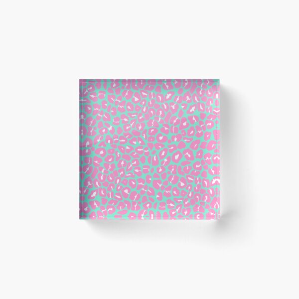 Item preview, Leopard Print Pattern in Pink, Turquoise and White designed and sold by OneThreeSix.