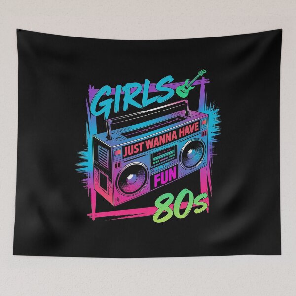 Item preview,  80's Girls Just Wanna Have Fun Nostalgia 1980s 10 designed and sold by MarkLeedsArt.
